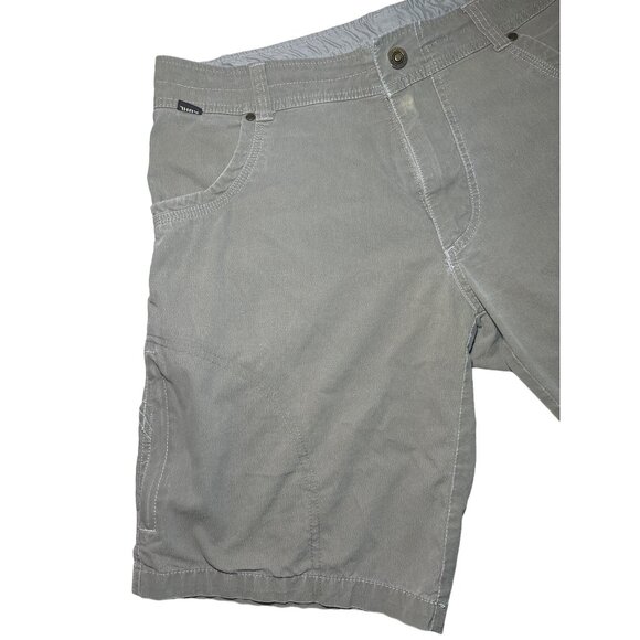 KUHL Vintage Patina Dye Men's Cargo Shorts Sz 34 Hiking Outdoor Pockets Logo - Picture 5 of 8